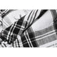 Dark in Love Quinn Punk Black and White Checkered Asymmetrical Messy Net Skirt