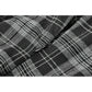 Dark in Love Ida Punk Grey Tartan Metal-Studded Dress