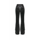 Dark in Love Erzebeth Velvet Lace Flare Trousers in Black