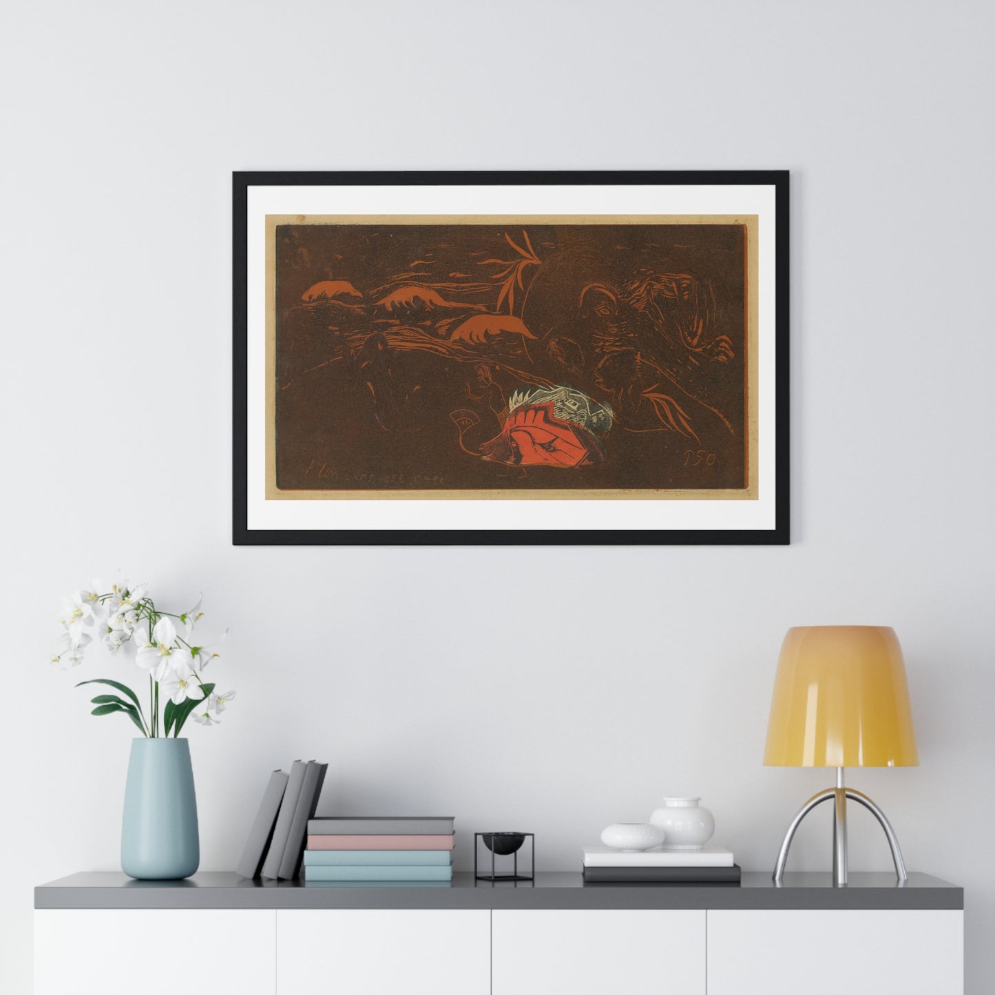 The Universe is Created (circa 1894) by Paul Gauguin and Louis Roy, Framed Art Print