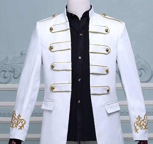 Vintage Elizabethan Inspired Men's Military Blazer