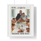 Ours to Fight For, Freedom From Want, Vintage Thanksgiving Illustration by Norman Rockwell, Framed Print