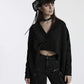 Punk Rave Mavy Punk Minimalist Jacket, Knitted Cardigan