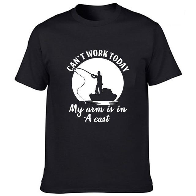 Can't Work Today, Funny Men's Fishing T-Shirt