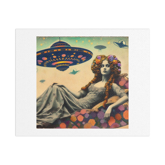 Art Nouveau Woman Poster Art II 'Designed by AI' Print on Canvas