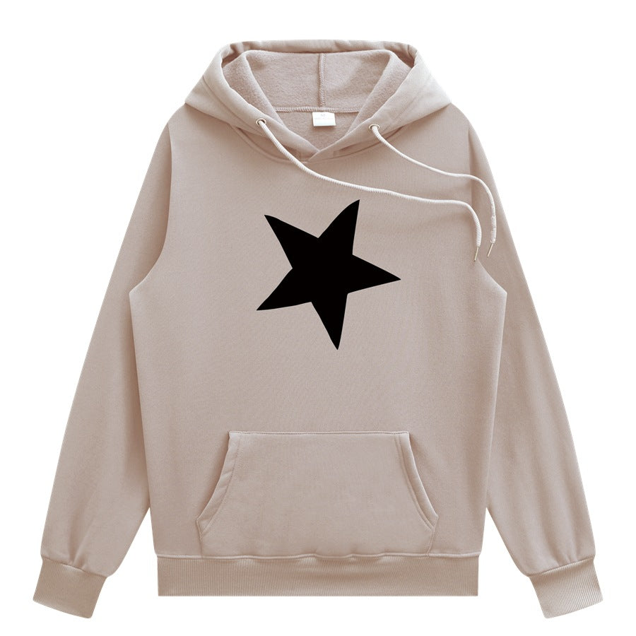 Five Pointed Star Unisex Hoodie, Multi Colours