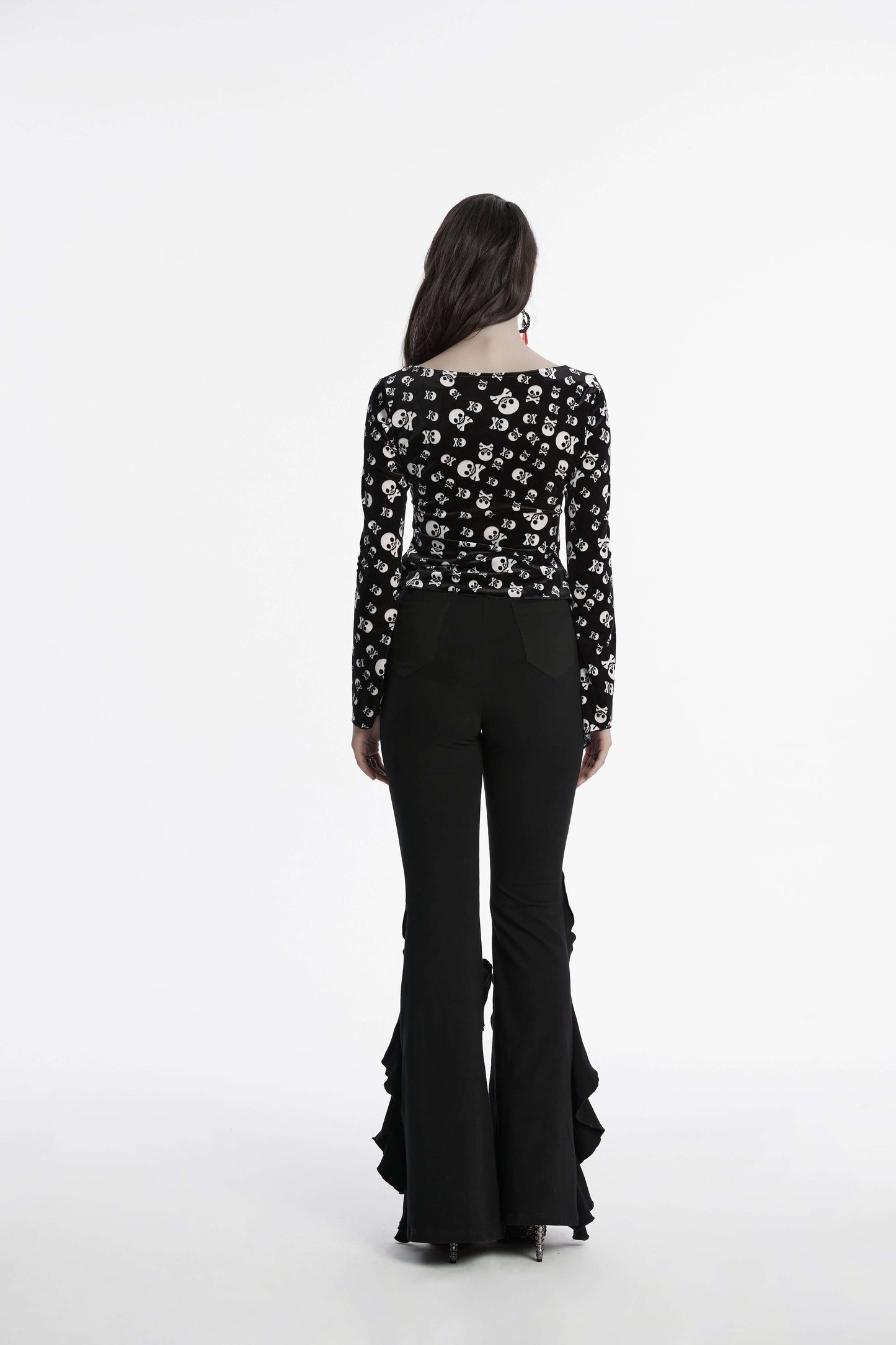 Punk Rave Veda Flared Knitted Pants