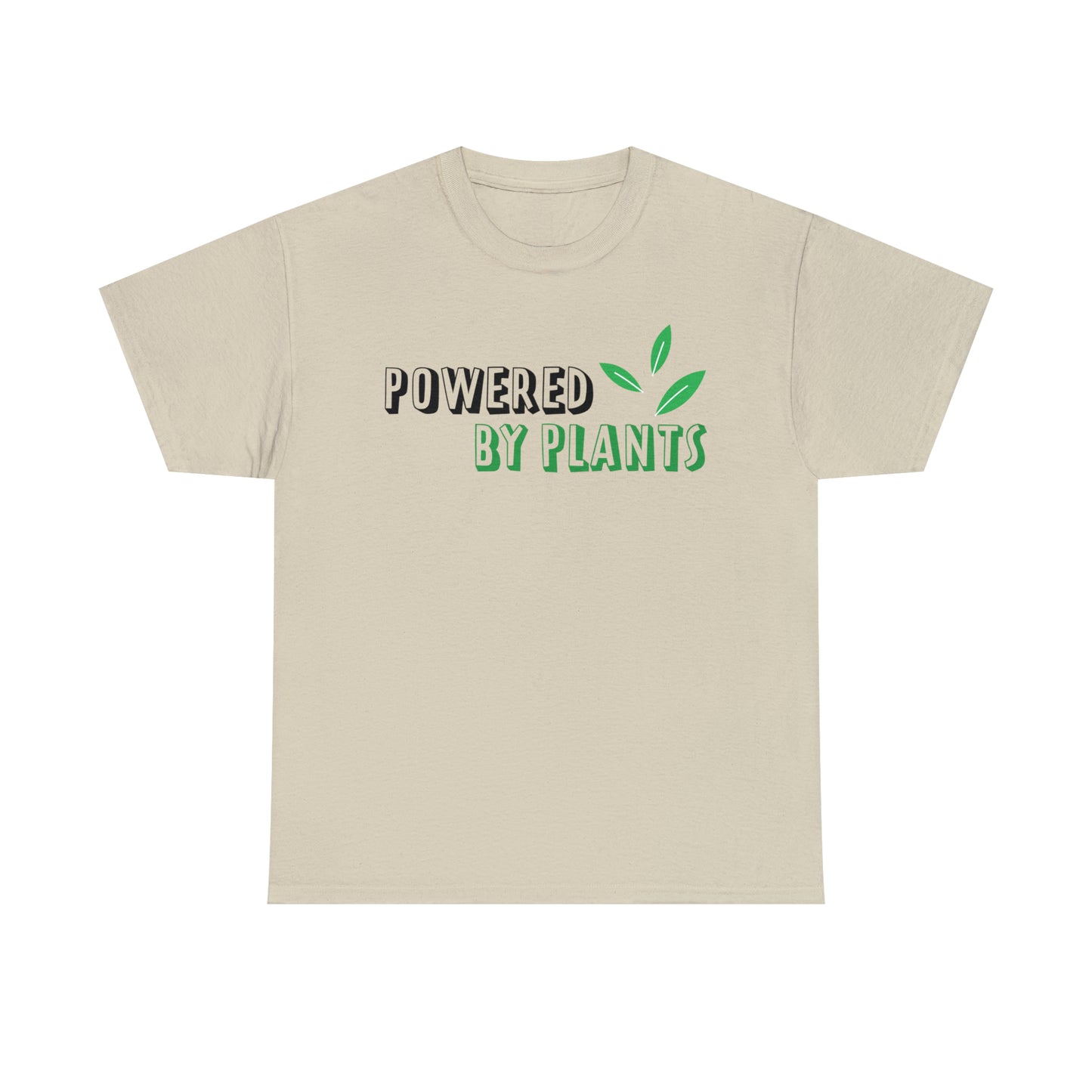 Powered By Plants Vegan T-Shirt Inspirational Unisex