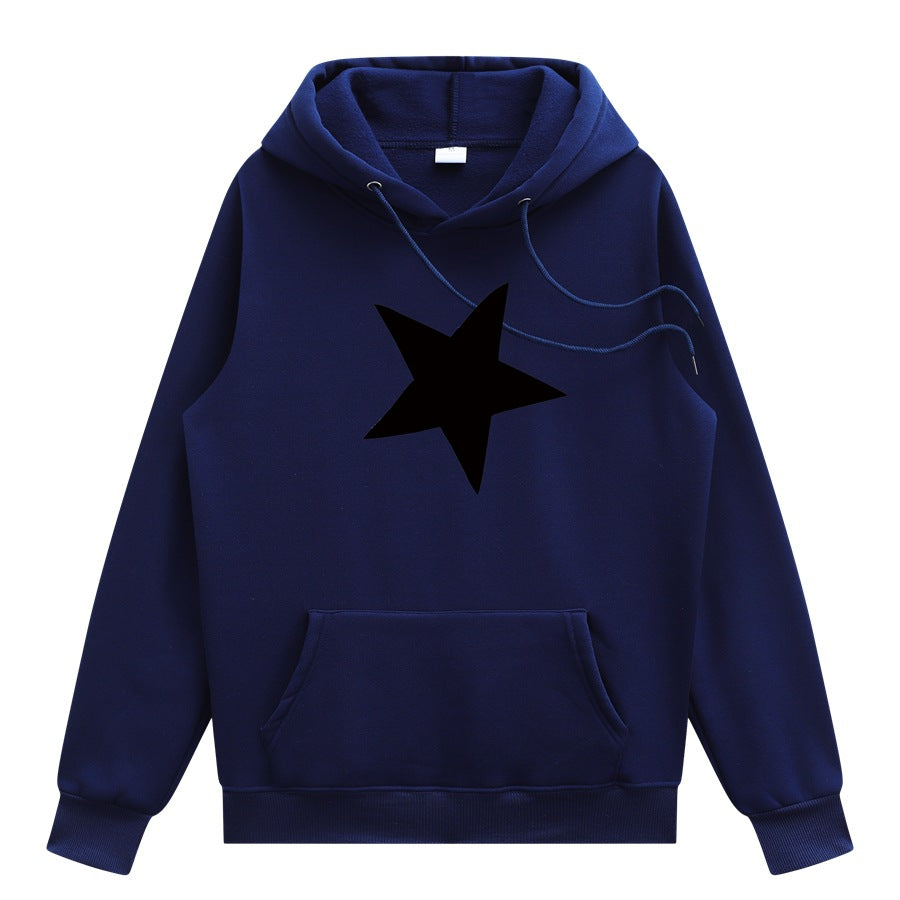 Five Pointed Star Unisex Hoodie, Multi Colours