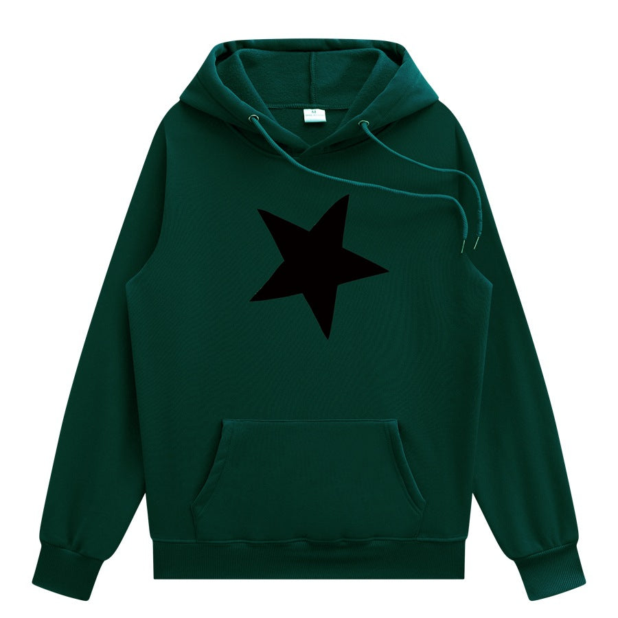 Five Pointed Star Unisex Hoodie, Multi Colours