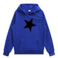 Five Pointed Star Unisex Hoodie, Multi Colours