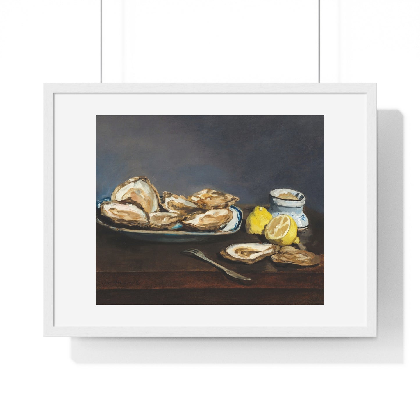 Oysters (1862) by Edouard Manet, from the Original, Framed Art Print