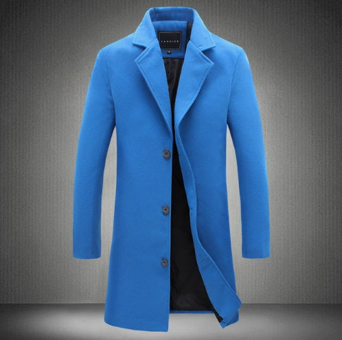 Men's Classic Woollen Crombie Coat