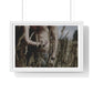 Shirtless Man with Woman, Photographer Unknown, from the Original, Framed Print