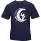 'Digging The Moon' Print T-Shirt