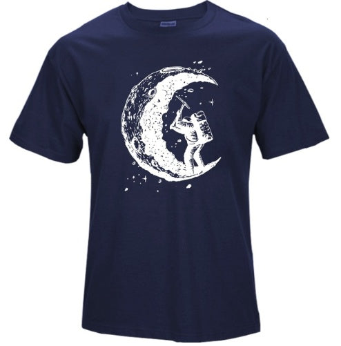 'Digging The Moon' Print T-Shirt