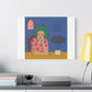 It's Fine V, Cartoon Art Print on Canvas