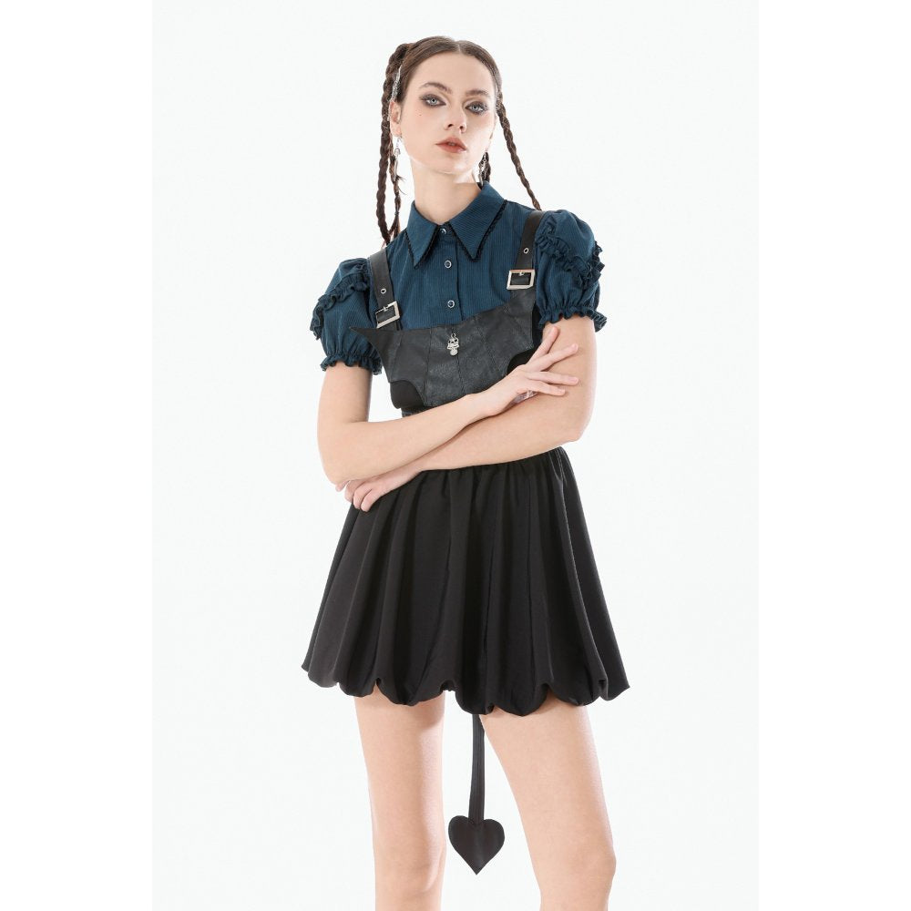 Dark In Love Lilith 'Bat' Harness Bubble Dress