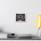 Giant Eye to Represent Indigo Eternity, Art Print 'Designed by AI' on Canvas