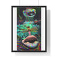 Gaia Psychedelic Art 'Designed by AI' Framed Art Print