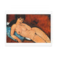 Nude on a Blue Cushion (1917) by Amedeo Modigliani, Canvas Art Print from the Original