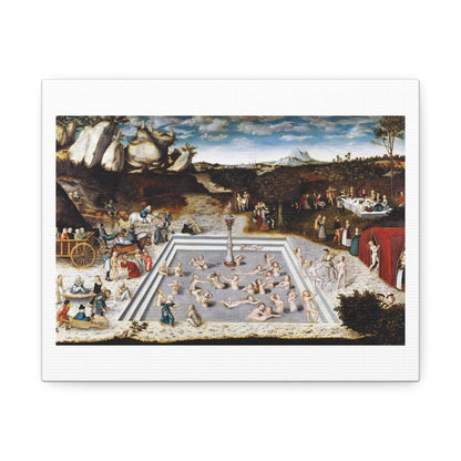 The Fountain of Youth (1546) by Lucas Cranach, Art Print from the Original on Canvas