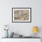 Jonah and the Whale 16th Century Print from the Original, Framed Art Print