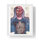 Alt Punk Portrait Art, Large Decor Framed Print