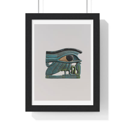 Wedjat Eye Amulet (circa 1070-664 BC) from the Original, Framed Art Print