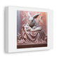 Flemish Giant Rabbit Carving Michelangelo's La Madonna della Pieta in Pink Marble 'Designed by AI' Art Print on Canvas