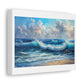 Chinese Style Painting of the Sea, Nature, Ocean 'Designed by AI' Art Print on Canvas