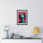 Teenager Art Portrait 'Designed by AI' Wooden Framed Print