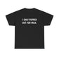 I Only Popped Out For Milk, Funny Traveller T-Shirt
