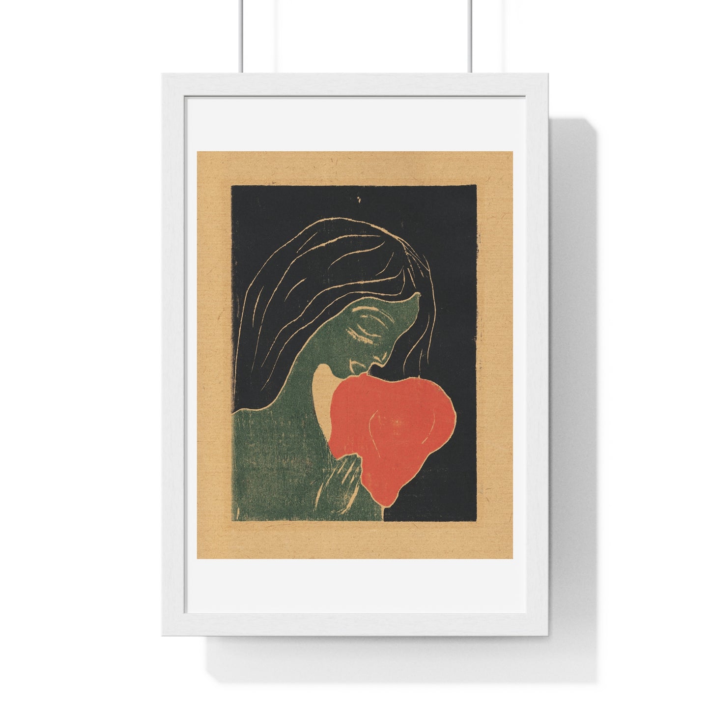 The Heart (1898–1899) by Edvard Munch, from the Original, Framed Print