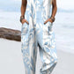 'Flower Power' Women's Casual Suspender Trousers