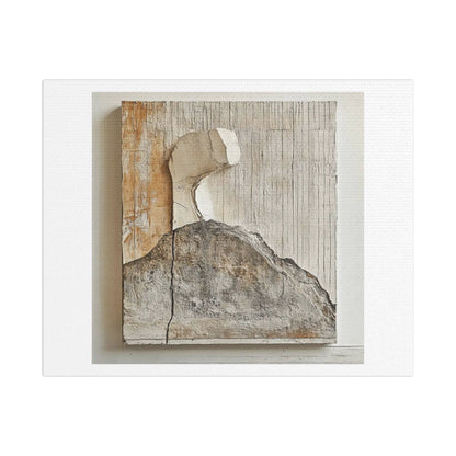 Wall Textured Plaster, Neutral Wall Art Print on Canvas