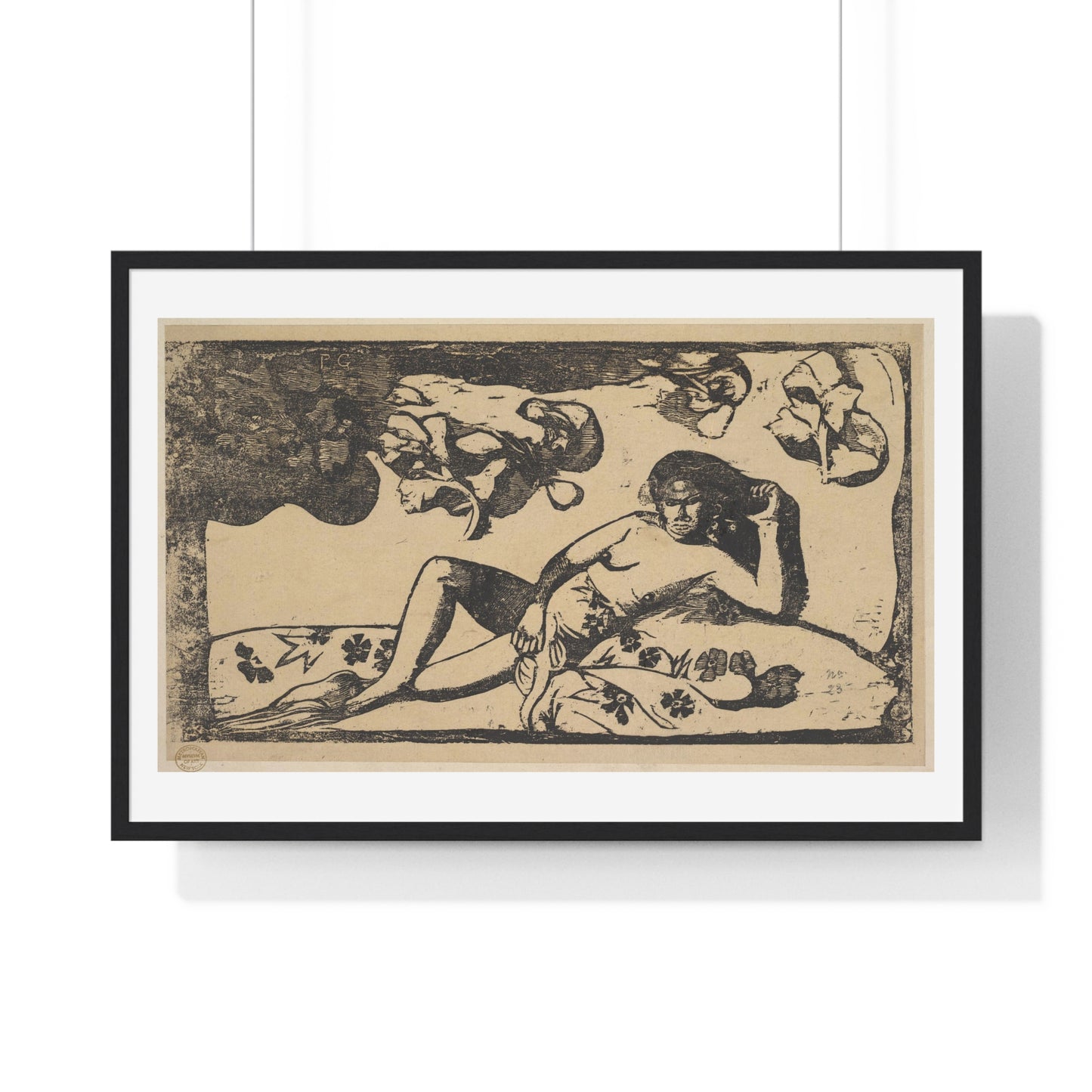 The Queen of Beauty 'Te Arii Vahine' (1898) by Paul Gauguin, from the Original, Framed Print