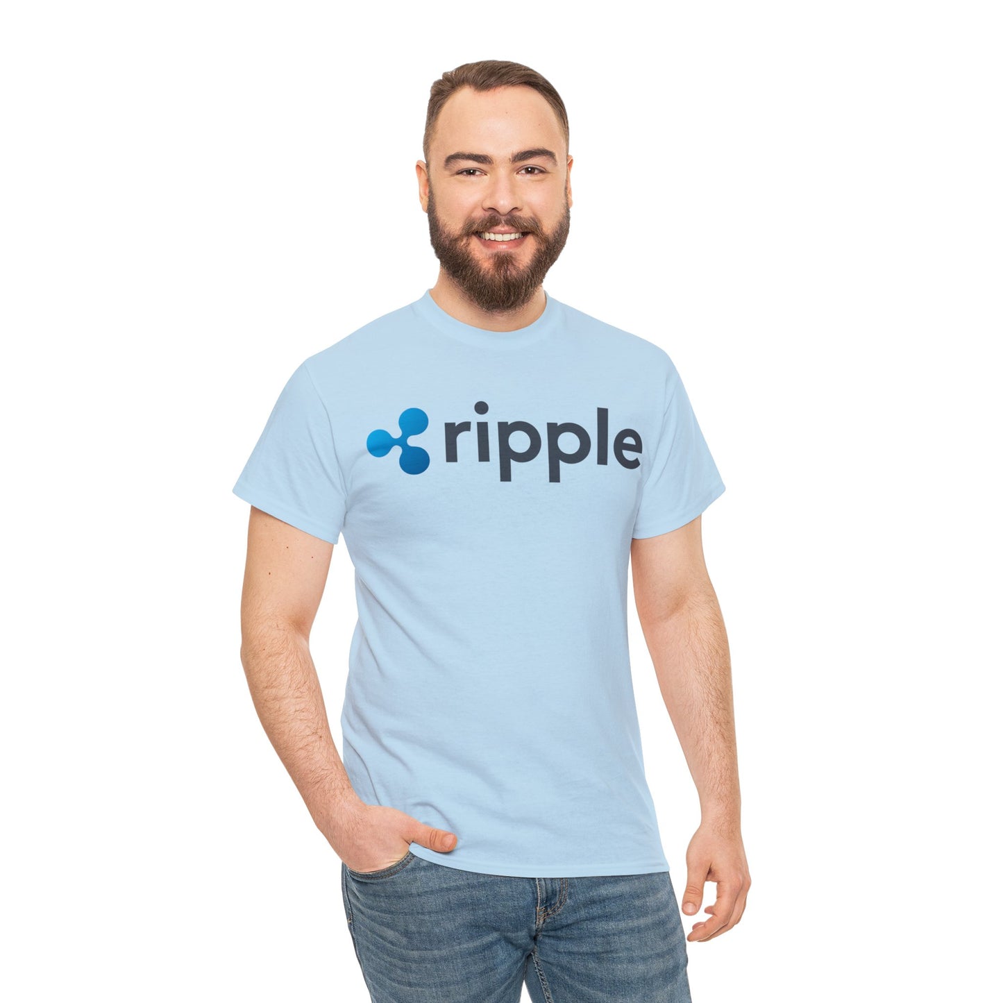 Ripple #XRP #XRPthestandard Crypto Unisex Heavy Cotton T-Shirt