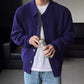 Retro Fashion Solid Colour Minimalist Men's Cardigan