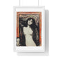 Madonna (1895) by Edvard Munch, from the Original, Framed Art Print