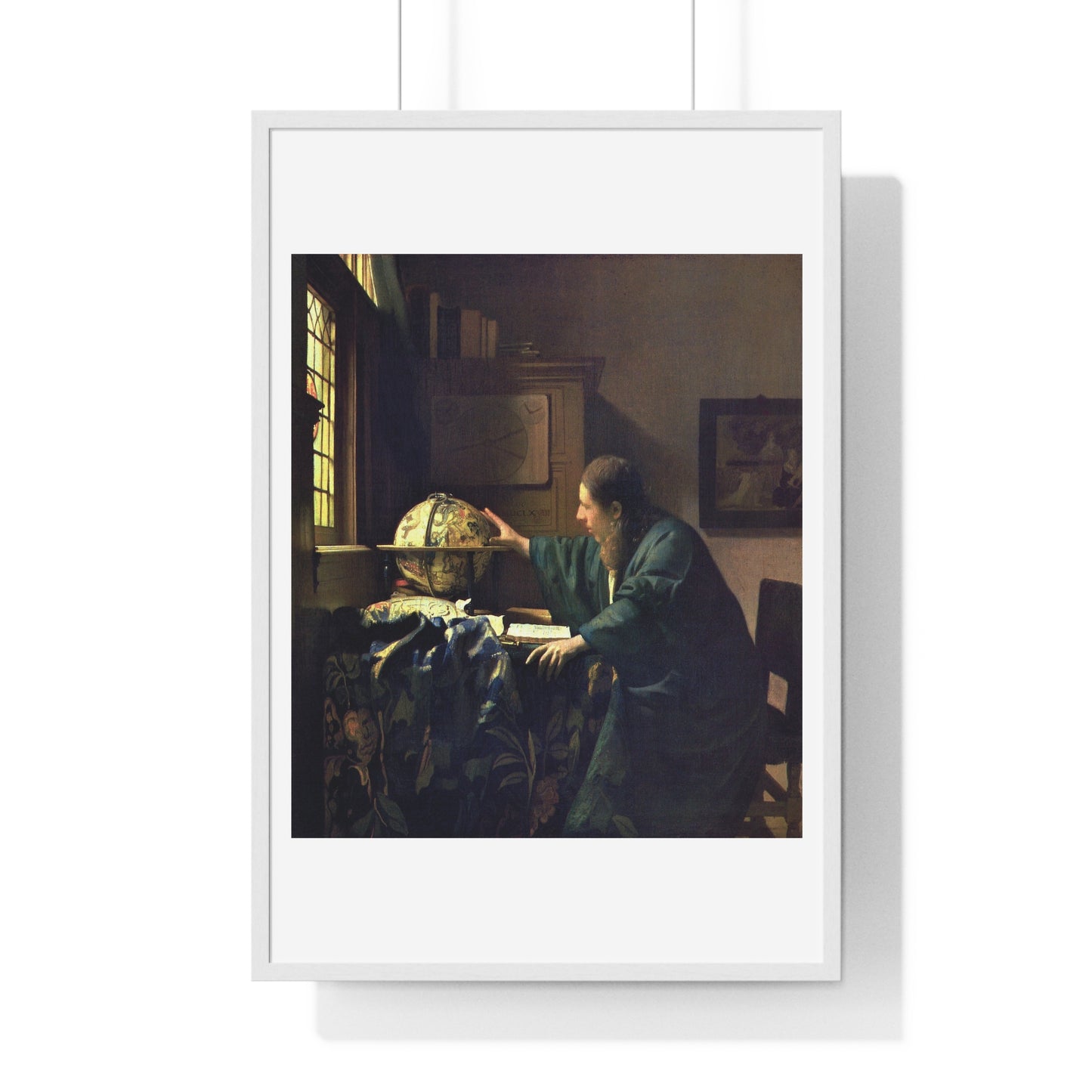 The Astronomer (circa 1668) by Johannes Vermeer, from the Original, Framed Art Print