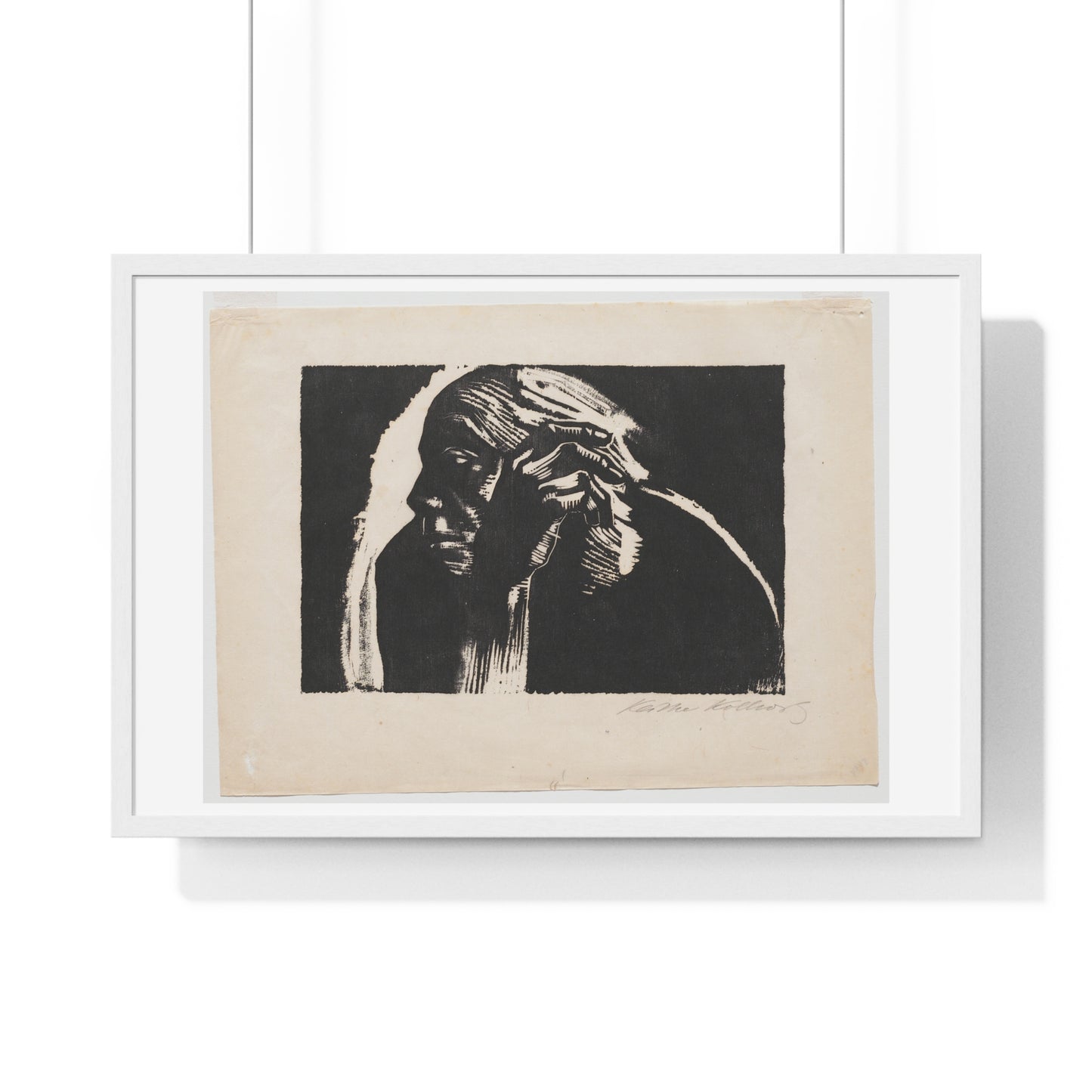 Self Portrait (1924) by Käthe Kollwitz, from the Original, Framed Art Print