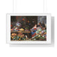 Fruit and Vegetable Market with a Young Fruit Seller (1650–1660) by Jan van Kessel, from the Original, Framed Print