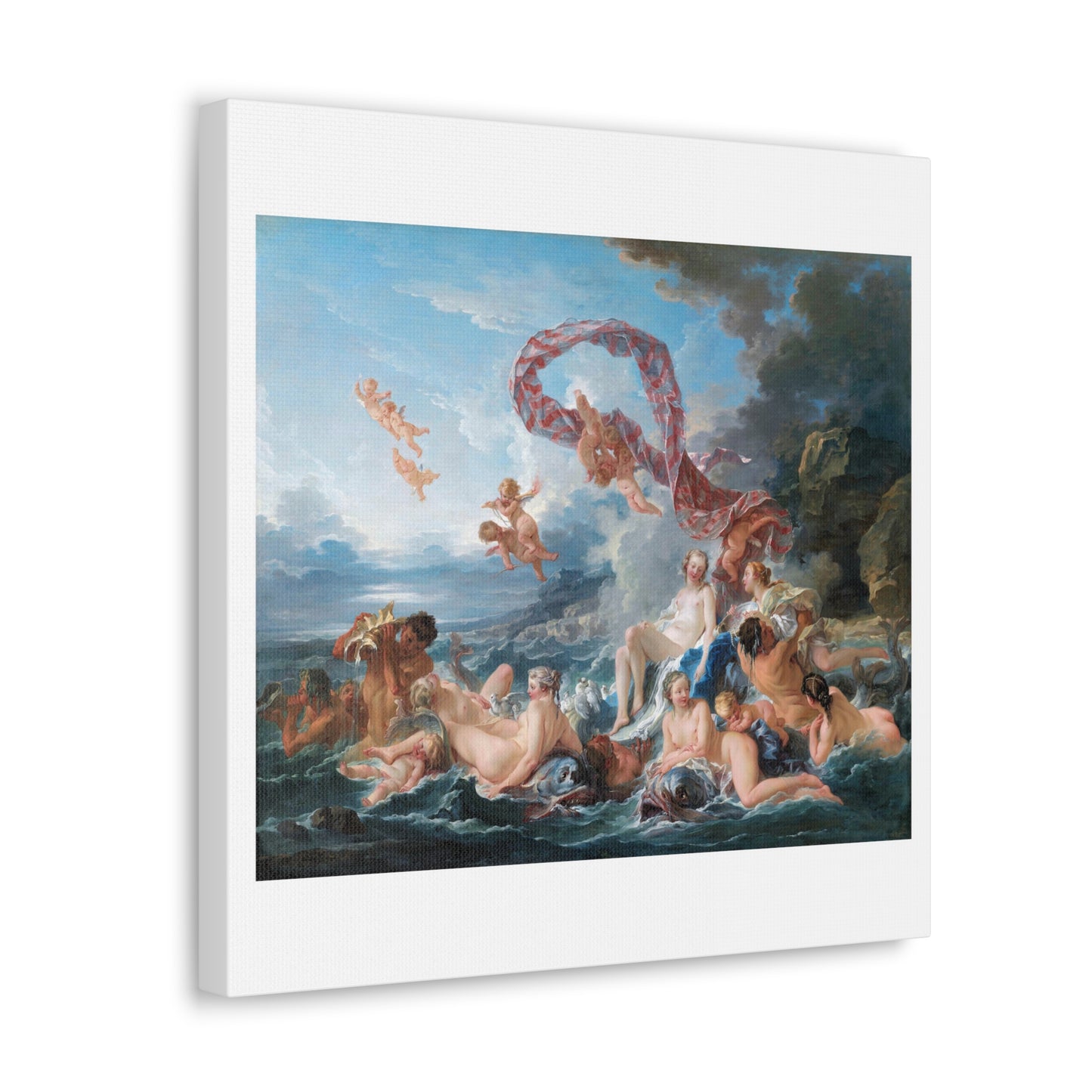 The Triumph of Venus (1740) by François Boucher, Art Print from the Original on Canvas