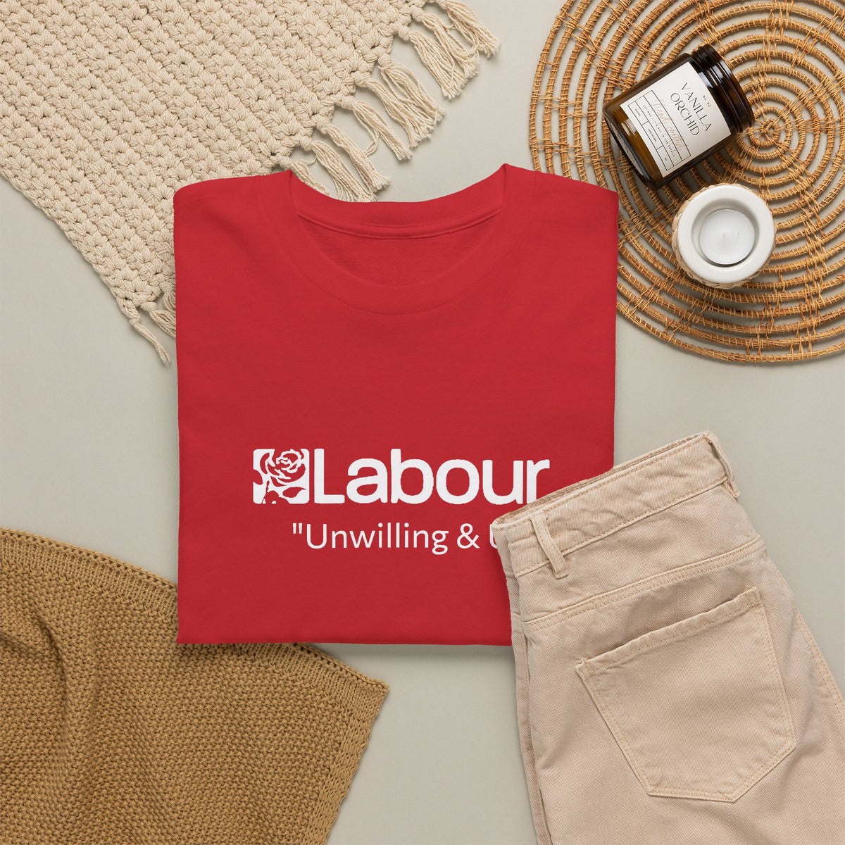 Labour Party 'Unwilling and Unable' UK Politics T-Shirt