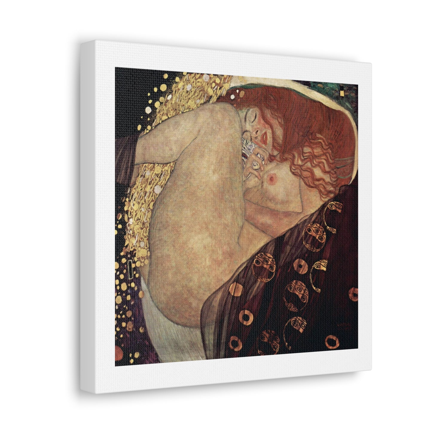 Gustav Klimt's Danae (1907) Canvas Art Print from the Original