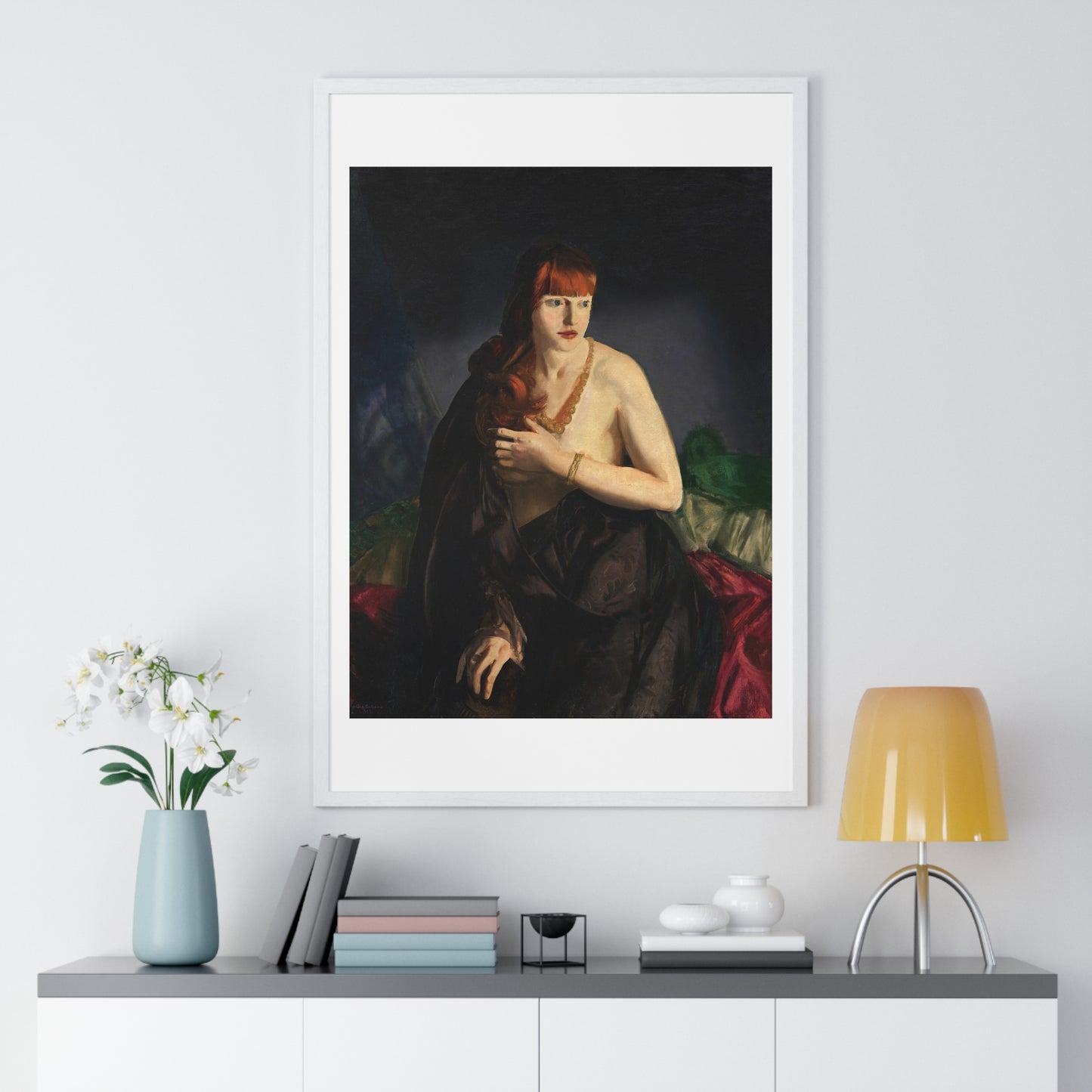 Nude with Red Hair (1920) by George Wesley Bellows, from the Original, Framed Art Print