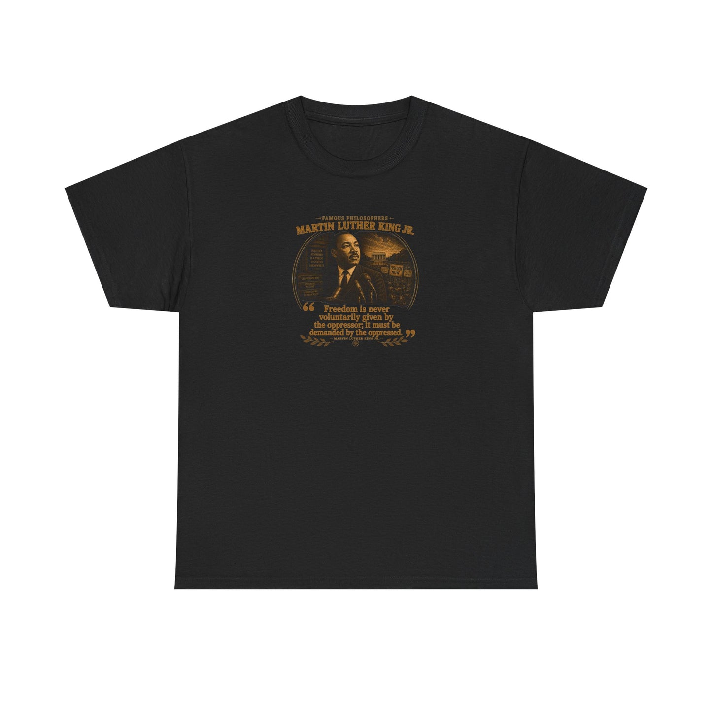 Martin Luther King on Freedom and Strength to Love, Philosophy Tribute T-Shirt
