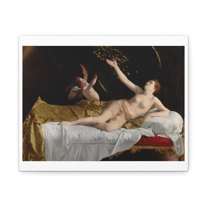 Danaë and the Shower of Gold (1621-1623) by Orazio Gentileschi, Art Print from the Original on Canvas