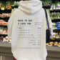 Ways to Say I Love You, Positive Vibes Hoodie Sweatshirt